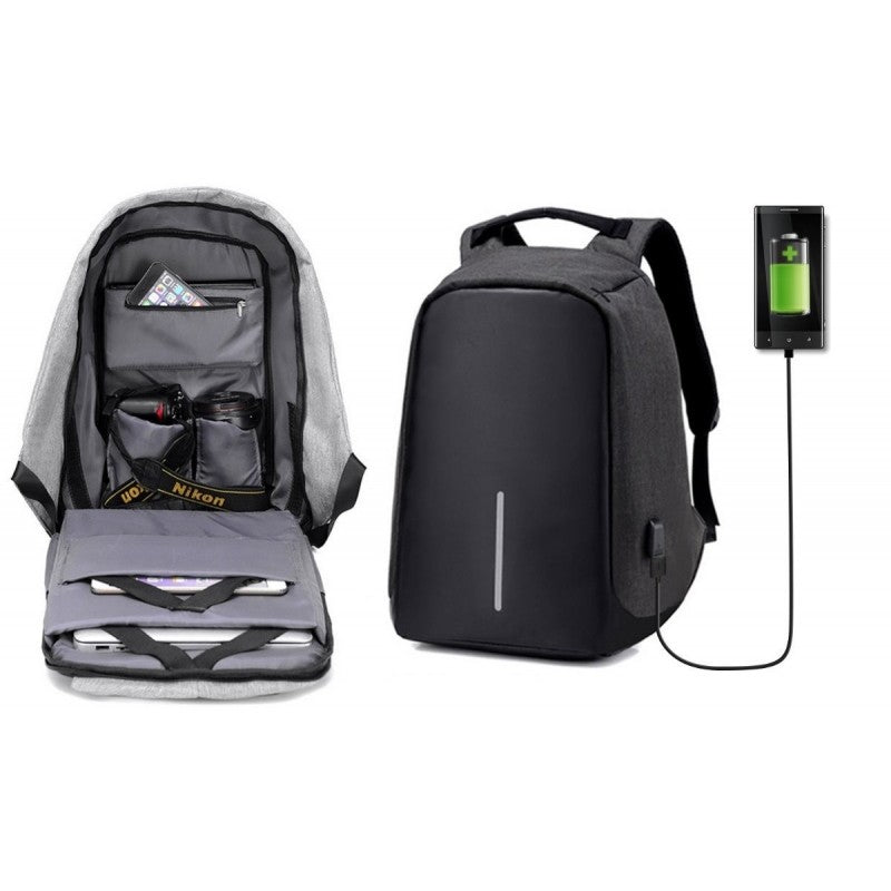 Mochila Antirobo impermeable laptop computadora tableta clases estudio