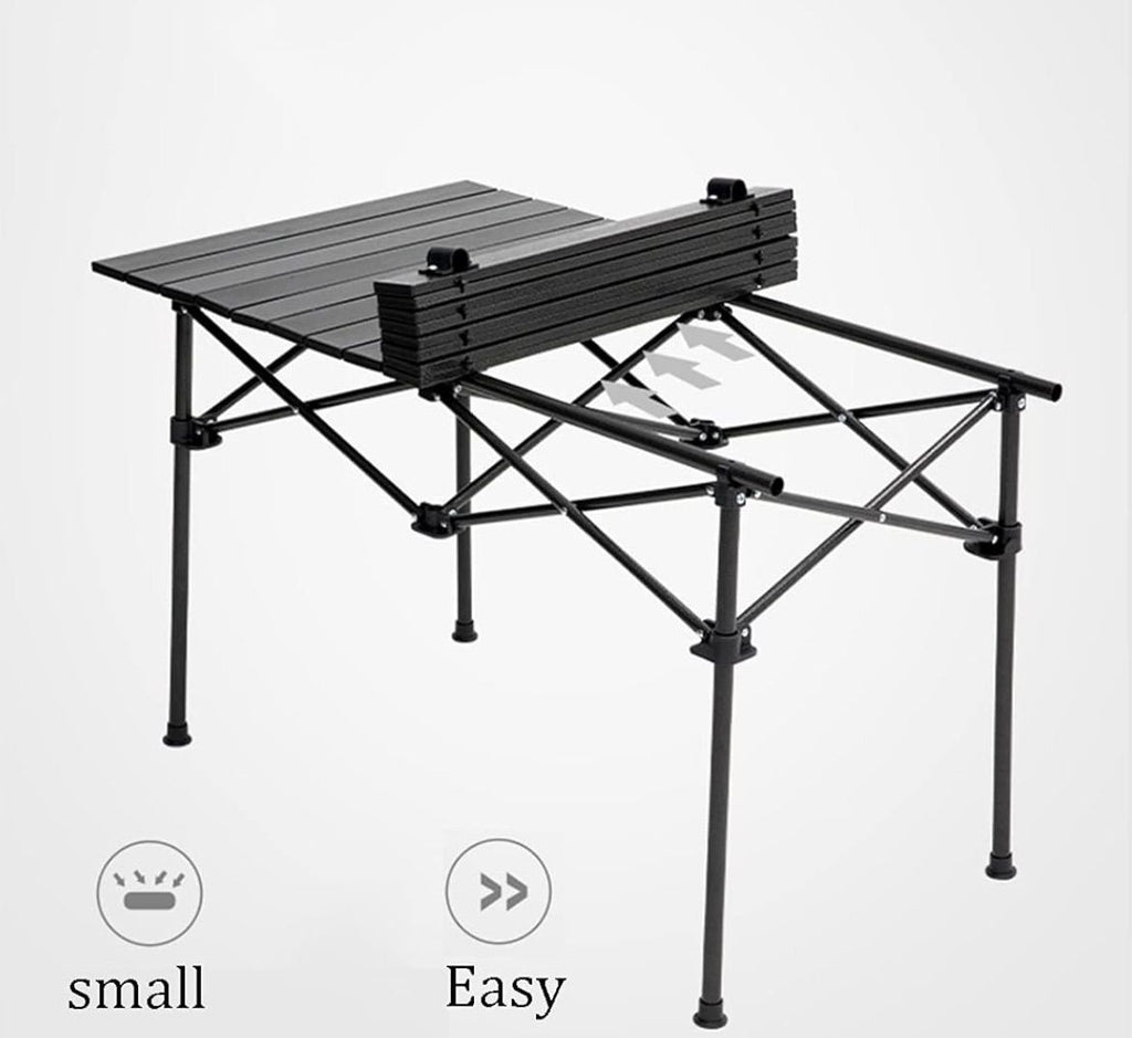 Mesa plegable para camping portátil con 6 sillas y bolso aire libre exteriores picnic comedor