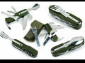 Kit Juego de cubiertos tácticos plegables camping Senderismo viaje cocina aire libre transporte