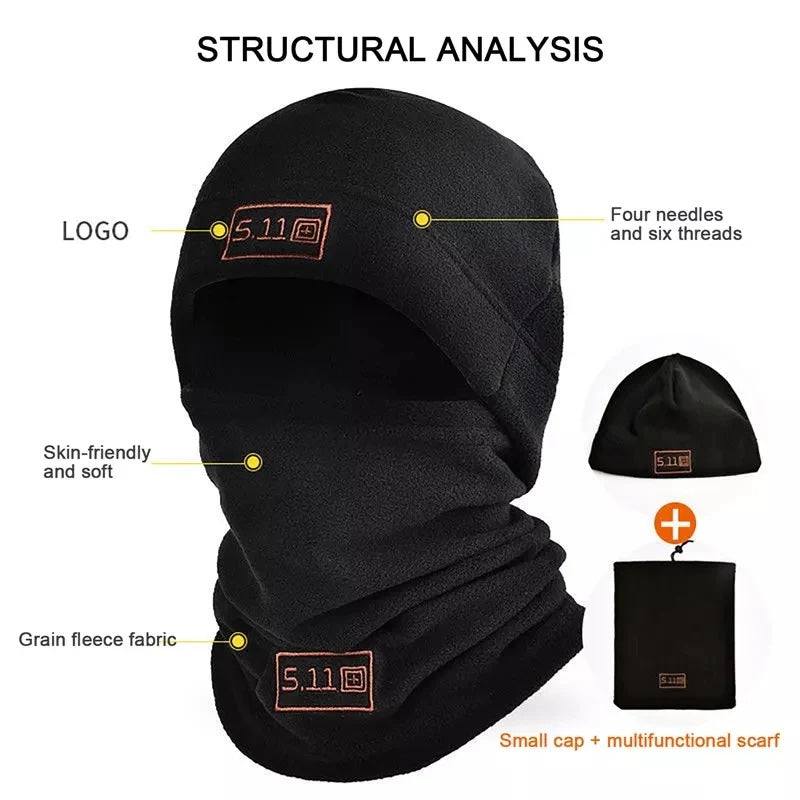Gorro y bufanda 5.11 tactico de cuello termico polar montana camping