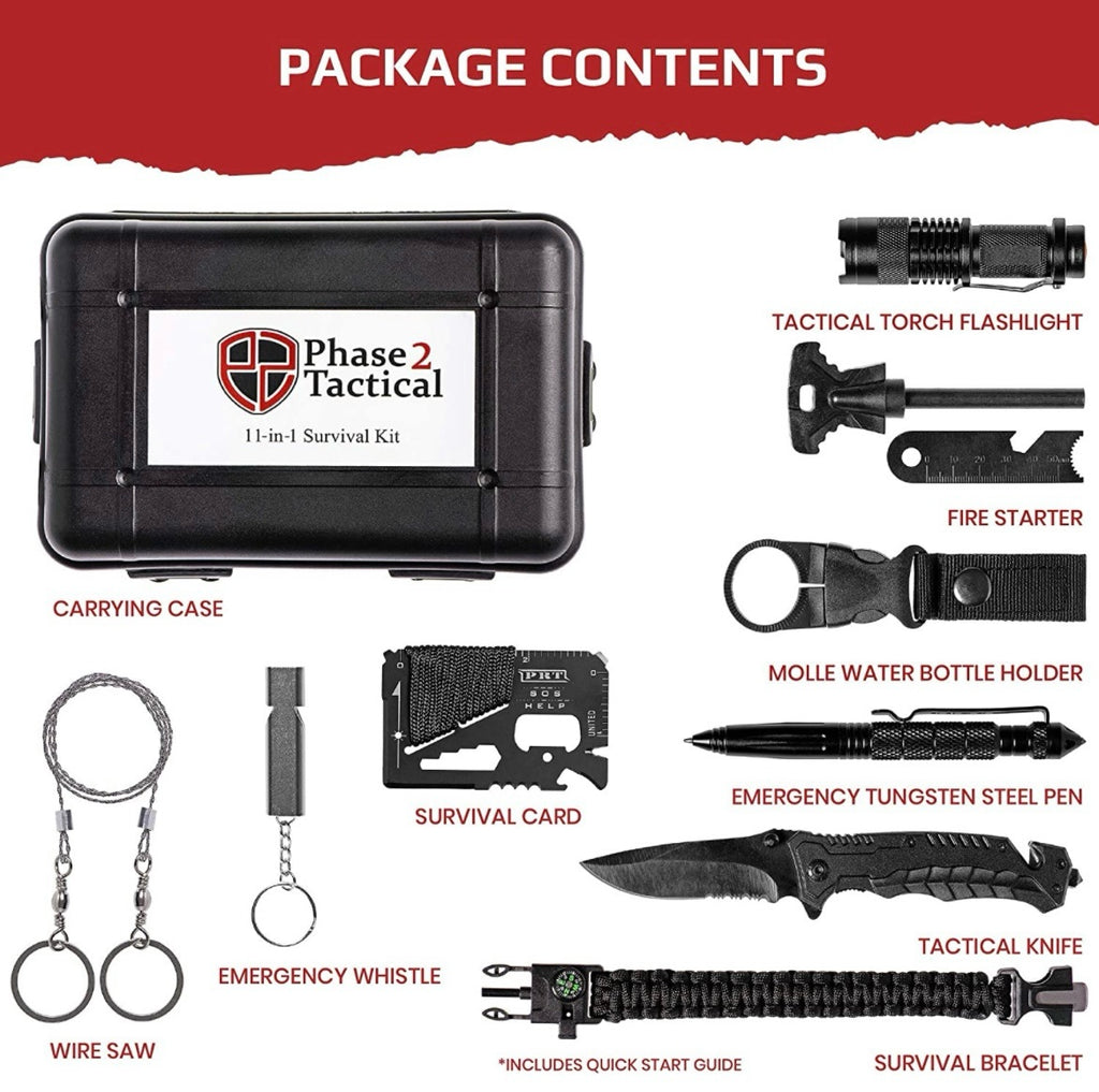 Kit táctico supervivencia camping