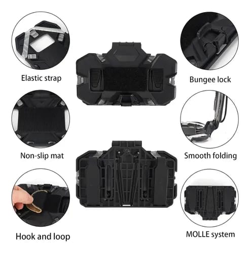 Soporte Porta Celular Teléfono Táctico para Chaleco Sistema Molle Navegación Trabajo Policía Militar